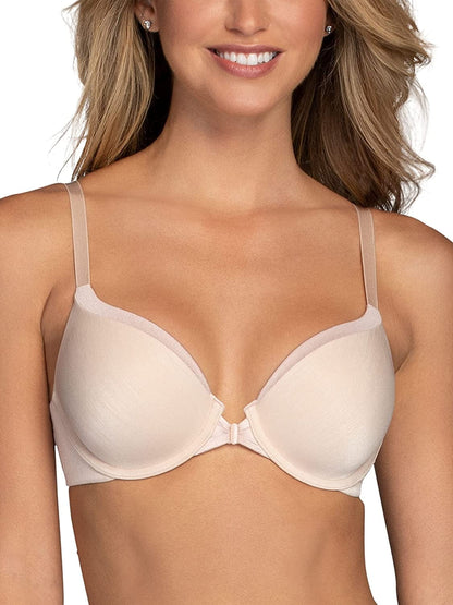 Vanity Fair Women'S Front Closure Bra with No-Poke Underwire (34B-44DDD) Average Figure - Beige / Average Figure (34B-42D) / 34B