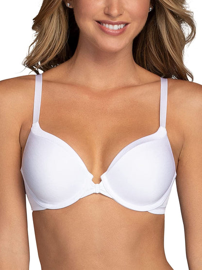 Vanity Fair Women'S Front Closure Bra with No-Poke Underwire (34B-44DDD) Average Figure - White / Average Figure (34B-42D) / 34D