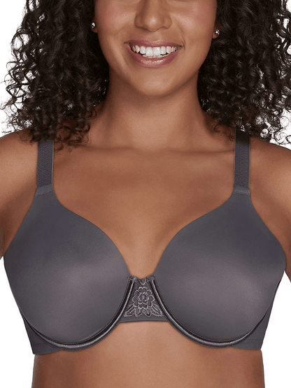 Vanity Fair Women's Full Figure Beauty Back Smoothing Bra (36C-42H) Underwire - Steele / Underwire / 38DD