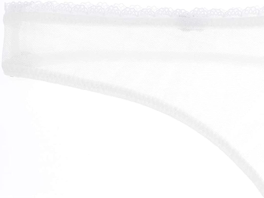Varsmiss Women See through Mesh Bra and Thong Set Transparent Sexy Underwear