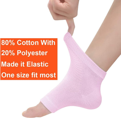 Vented Moisturizing Gel Heel Socks, 3 Pairs Toeless Spa Sock for Foot Care Treatment, Cracked Heels, Dry Feet, Foot Calluses (Gray, Green, Pink) Health & Beauty > Personal Care > Foot Care Exptolii   