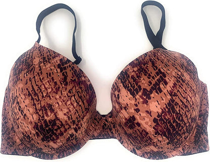 Victoria'S Secret Pink Wear Everywhere Push-Up Bra Brown Snake / 34B