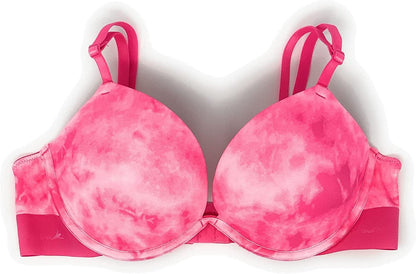 Victoria'S Secret Pink Wear Everywhere Super Push-Up Bra Pink Tie-dye / 34C