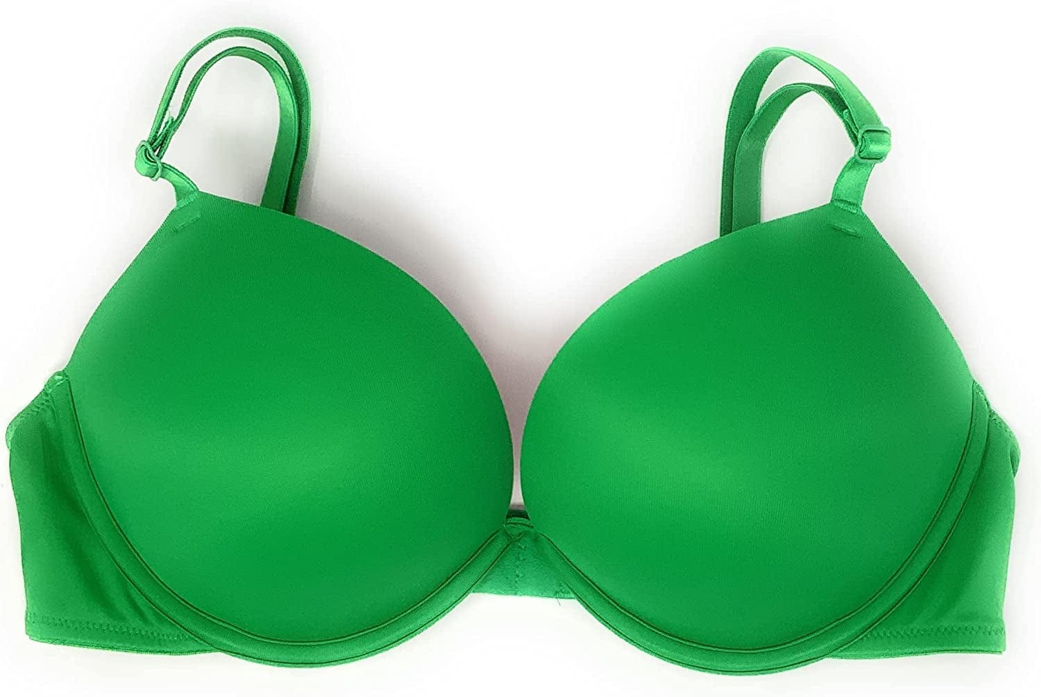Victoria'S Secret Pink Wear Everywhere Super Push-Up Bra Lucky Green / 36C