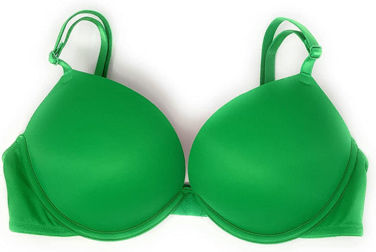 Victoria'S Secret Pink Wear Everywhere Super Push-Up Bra Lucky Green / 36C