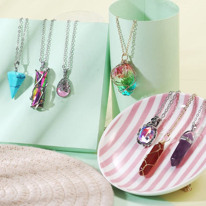 Vintage Crystal Pendant Necklaces for Women Girls Chakra Healing Carnelian Necklace Bohemian Retro Sunflower Necklace Sun and Moon Pendants