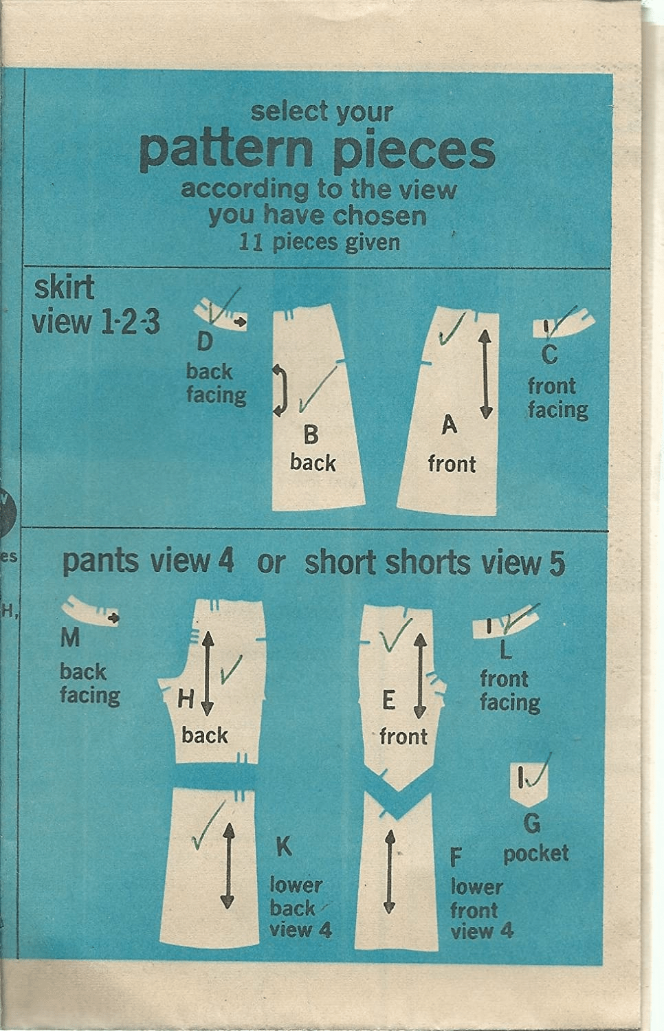 Vintage Simplicity 9628 Sewing Pattern Misses Short Shorts Hip-Hugger Pants Size 12 Apparel & Accessories > Clothing > Underwear & Socks > Underwear Simplicity   