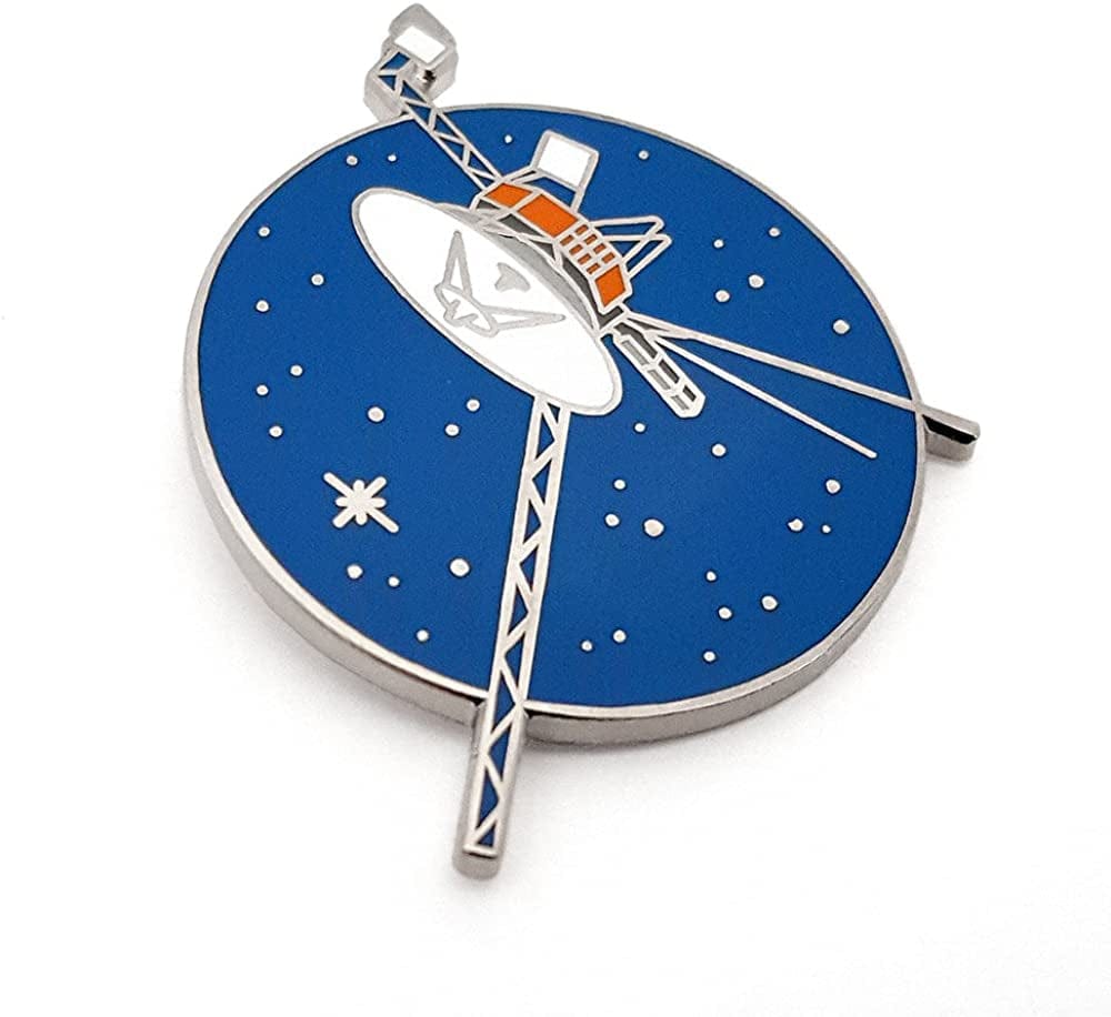 Voyager Space Probe Enamel Lapel Pin
