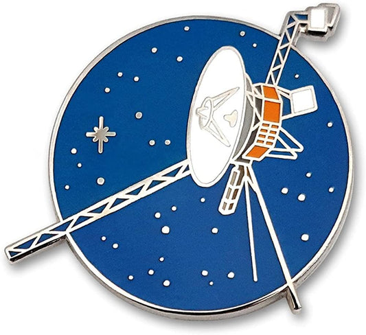 Voyager Space Probe Enamel Lapel Pin