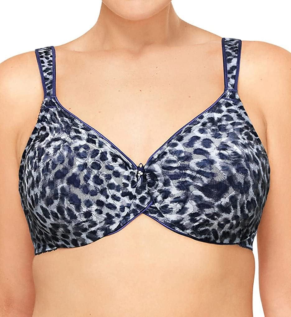 Wacoal Women'S Awareness Full Figure Underwire Bra-Discontinued Blue/Gray Leopard / 36D