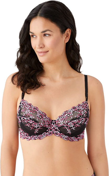 Wacoal Women'S Embrace Lace Bra Black/Berry Multi / 34DD