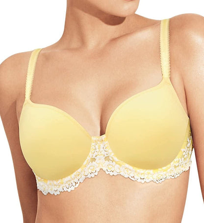 Wacoal Women'S Embrace Lace Contour Bra Pale Banana/Whi / 38D