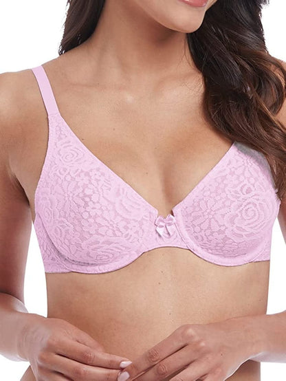 Wacoal Women’S Halo Lace Underwire Bra Lilac Snow / 40D