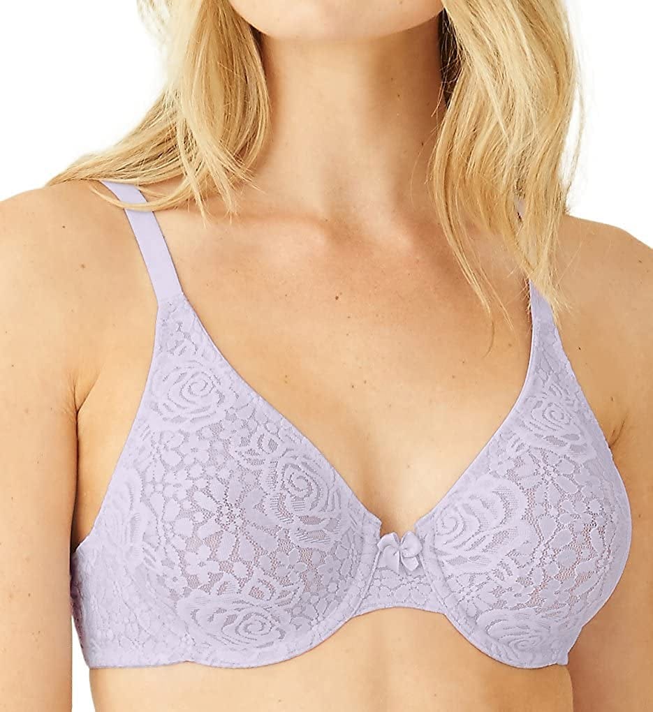 Wacoal Women’S Halo Lace Underwire Bra Purple Heather / 34B
