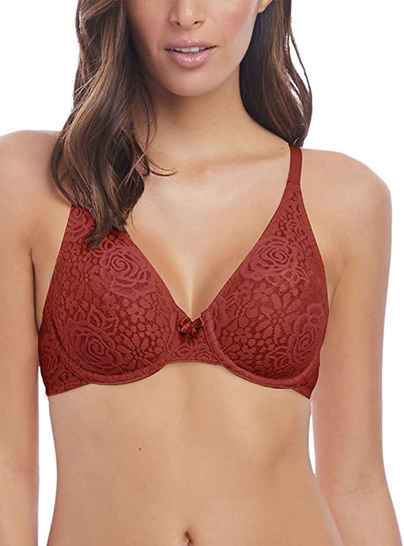 Wacoal Women’S Halo Lace Underwire Bra Red Pear / 32C
