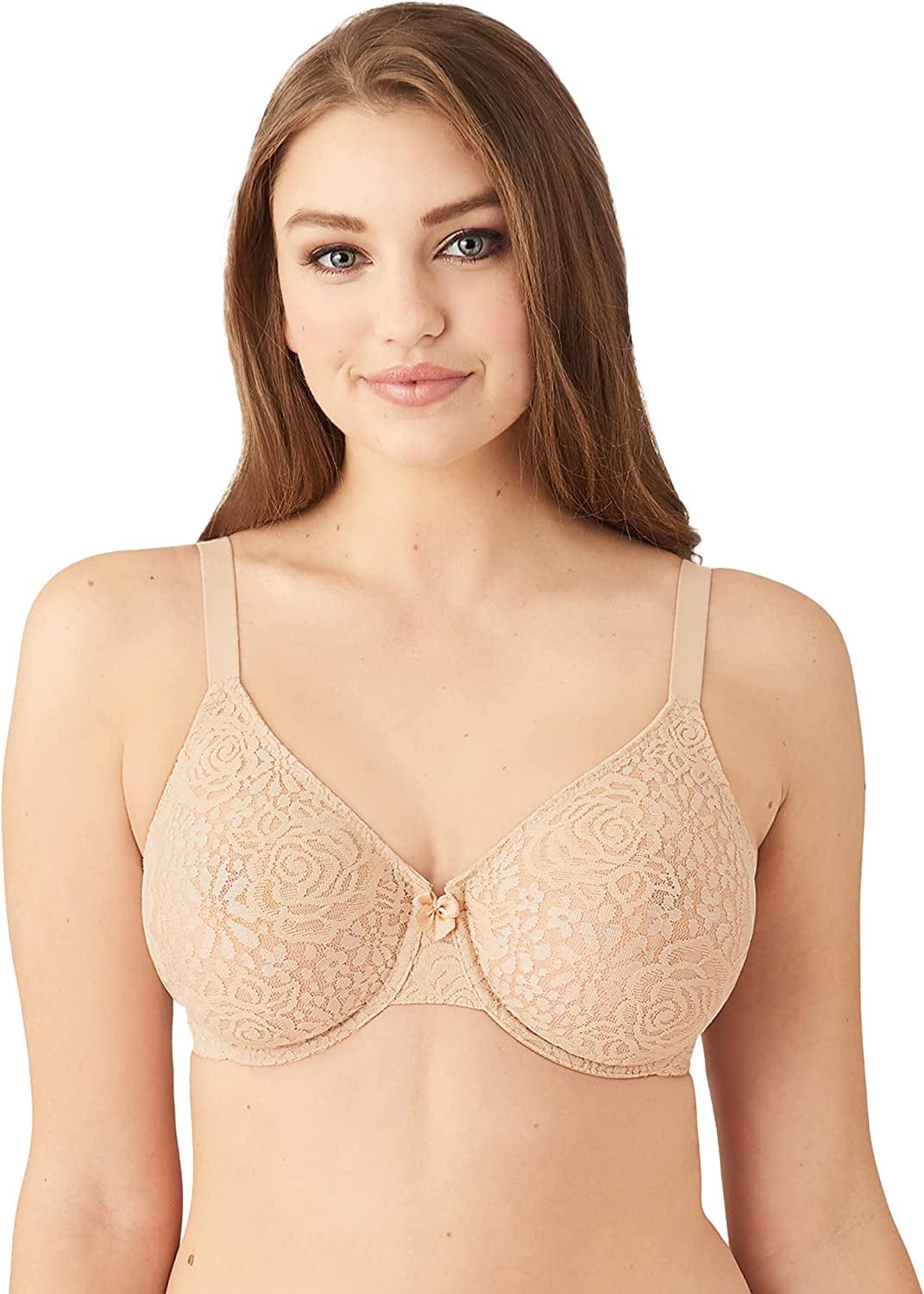 Wacoal Women’S Halo Lace Underwire Bra Natural Nude / 40D