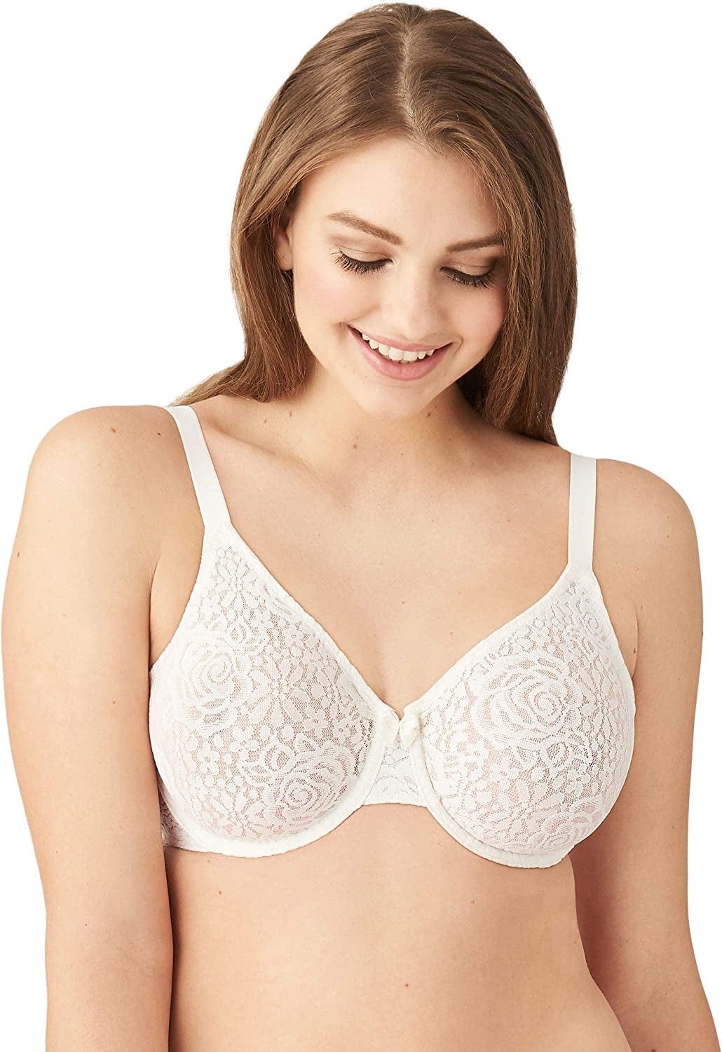 Wacoal Women’S Halo Lace Underwire Bra Ivory / 34B