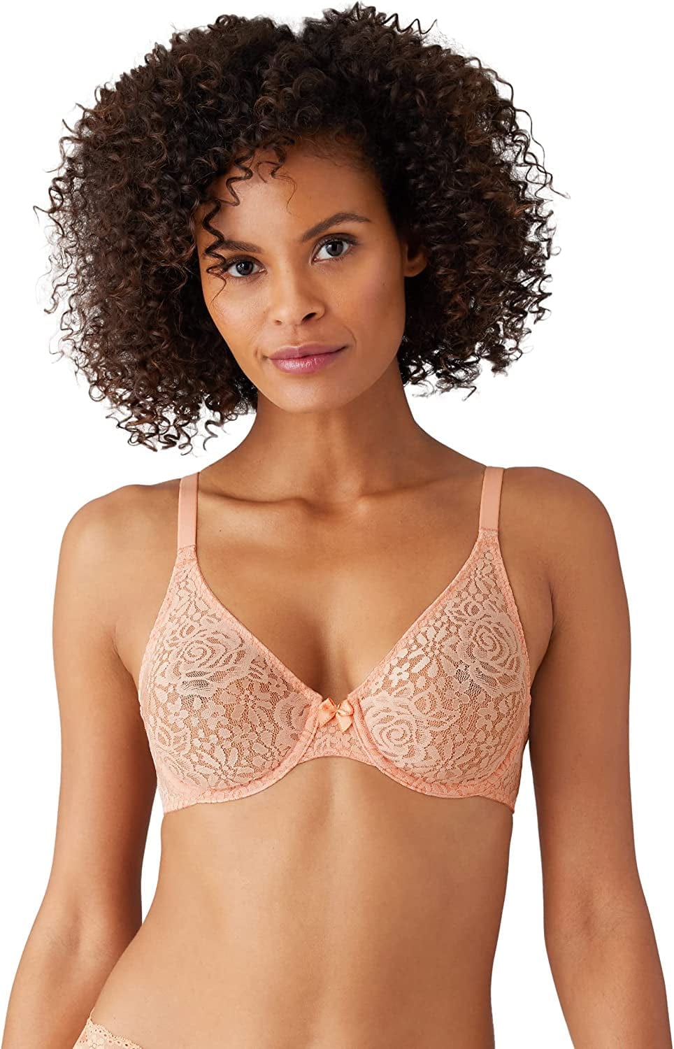 Wacoal Women’S Halo Lace Underwire Bra Almost Apricot / 38DDD