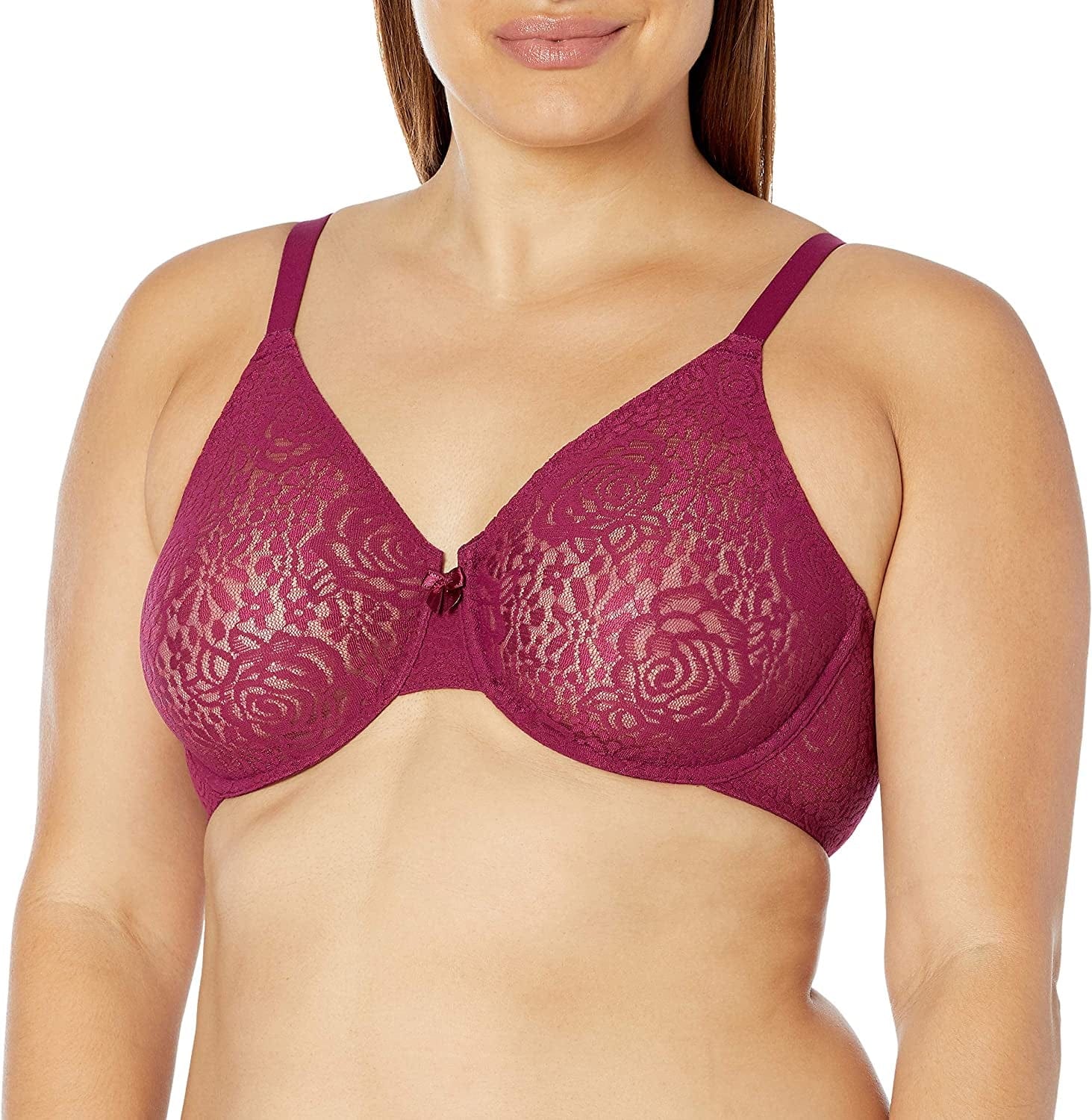 Wacoal Women’S Halo Lace Underwire Bra Purple Potion / 36C