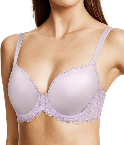 Wacoal Women'S Lace Affair T-Shirt Bra Lilac Marble/Pastel Lilac / 34C