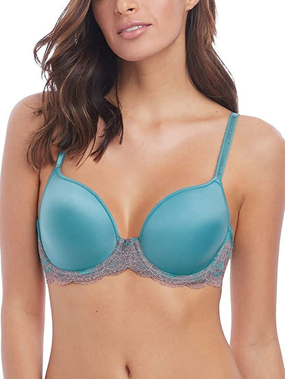 Wacoal Women'S Lace Affair T-Shirt Bra Pagada Blue/Twilight Mauve / 36D
