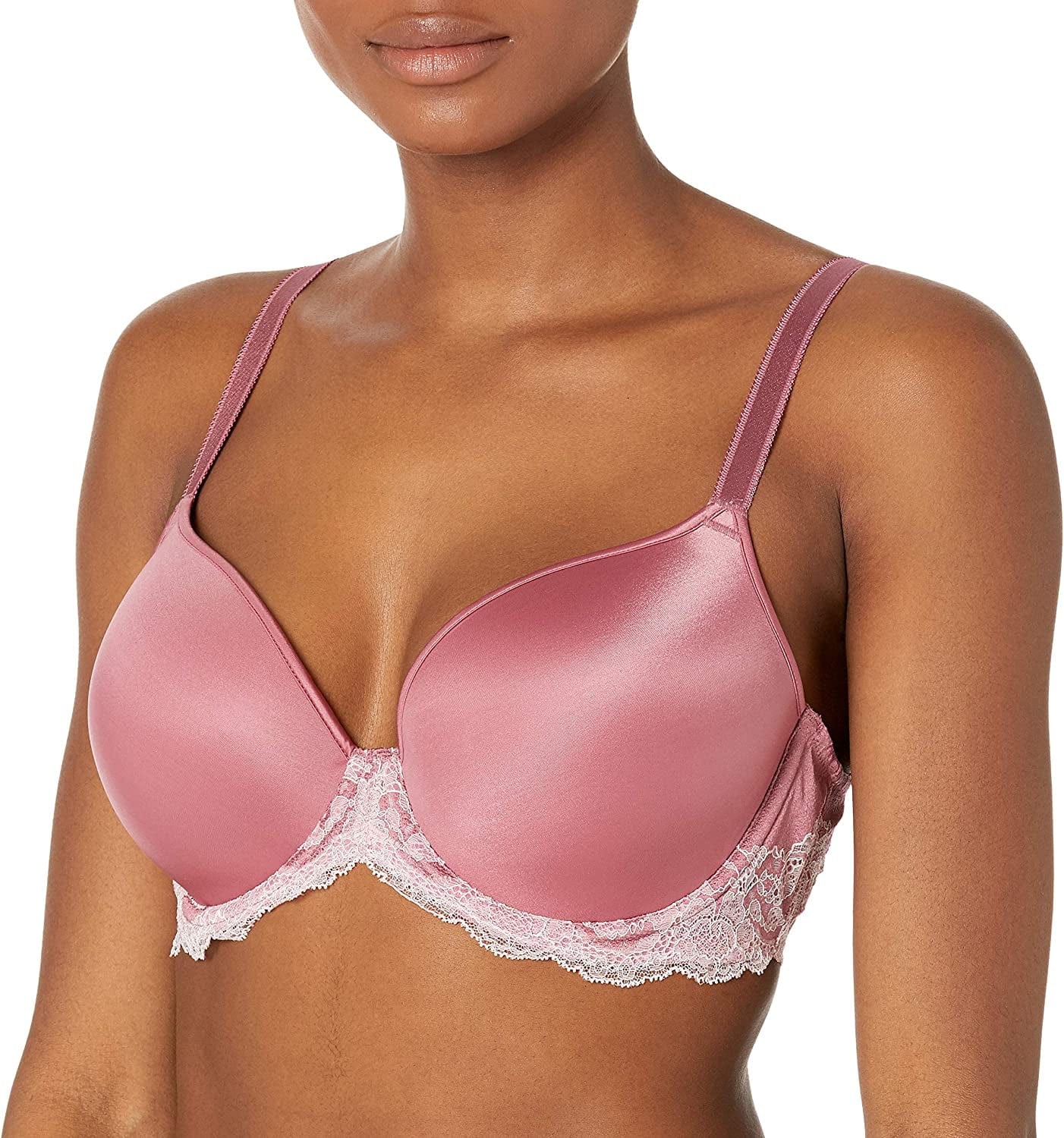 Wacoal Women'S Lace Affair T-Shirt Bra Heather Rose/Potpourri / 32DD