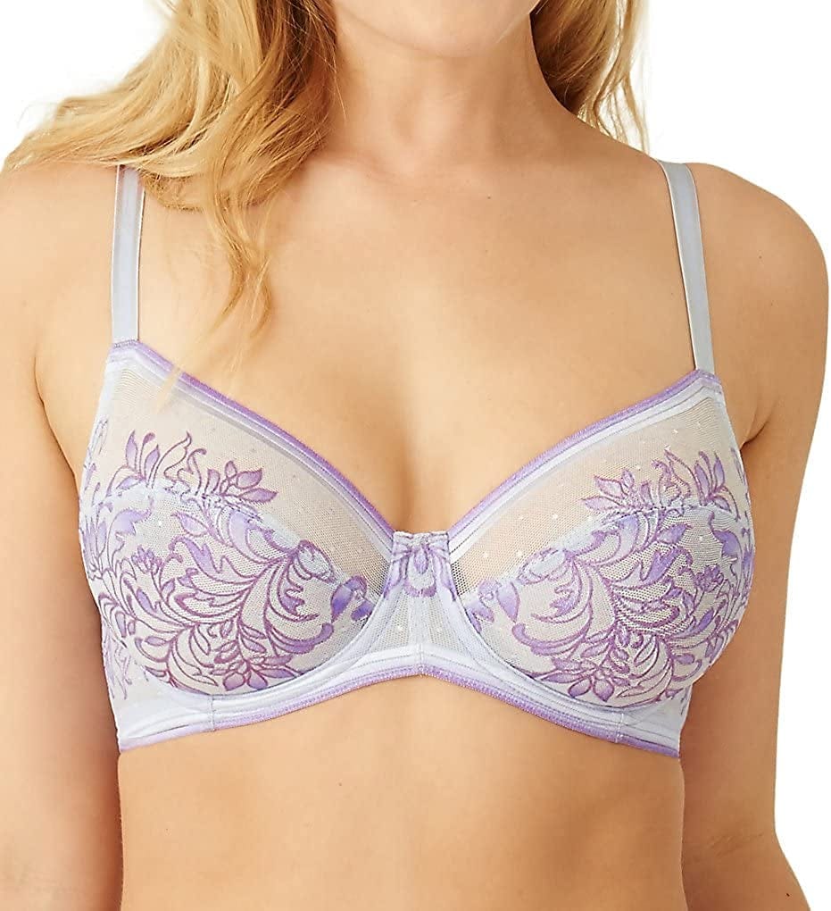 Wacoal Women'S Net Effect Underwire Bra Purple Heather Multi / 34D
