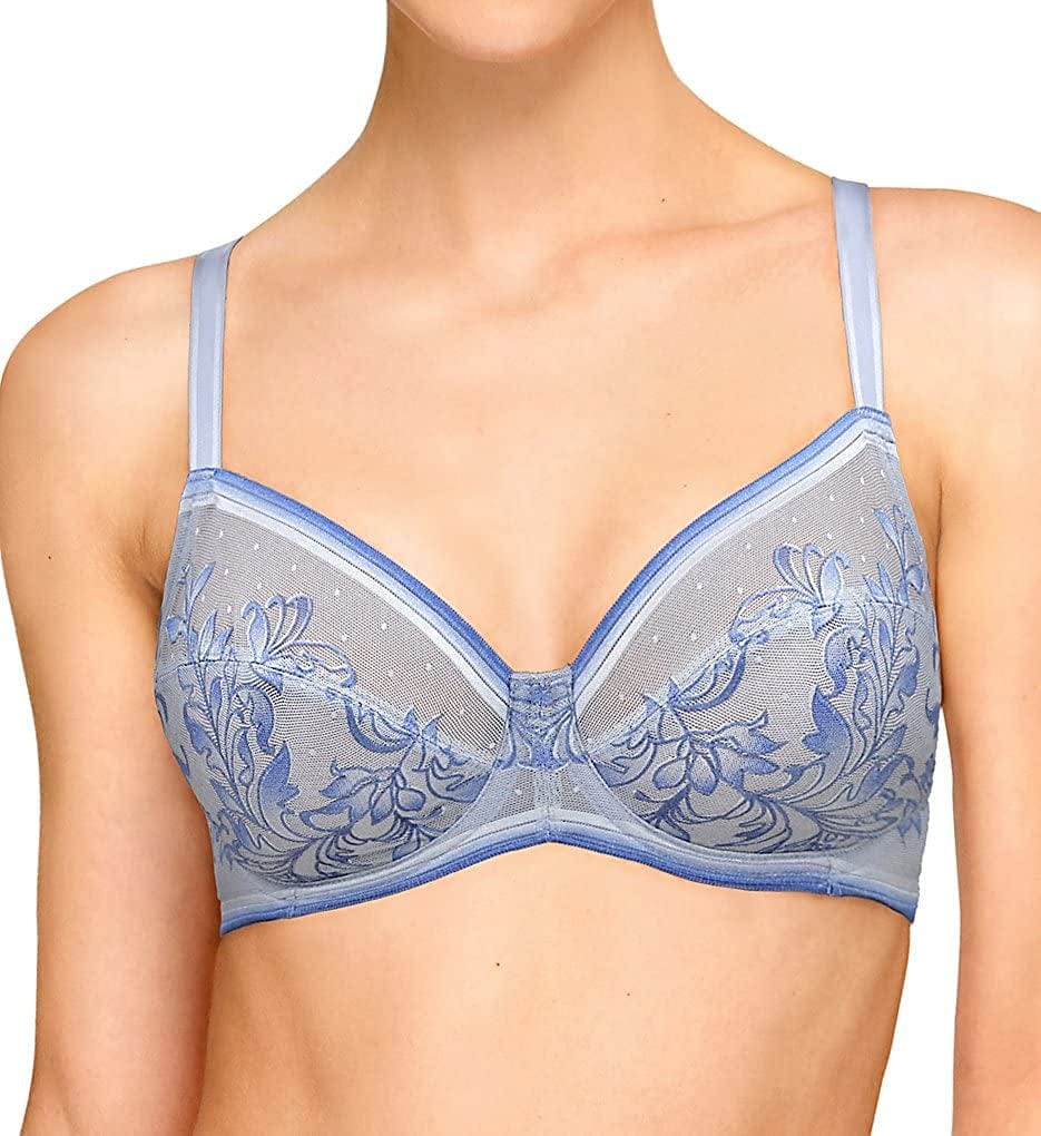 Wacoal Women'S Net Effect Underwire Bra Lilac Gray/Blue Print / 36B