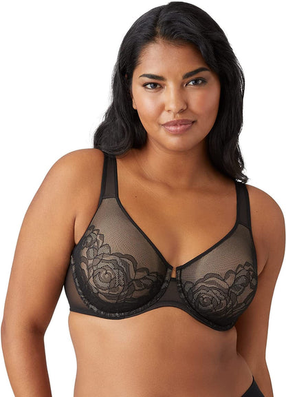 Wacoal Women'S plus Size Stark Beauty Underwire Bra Black / 34H
