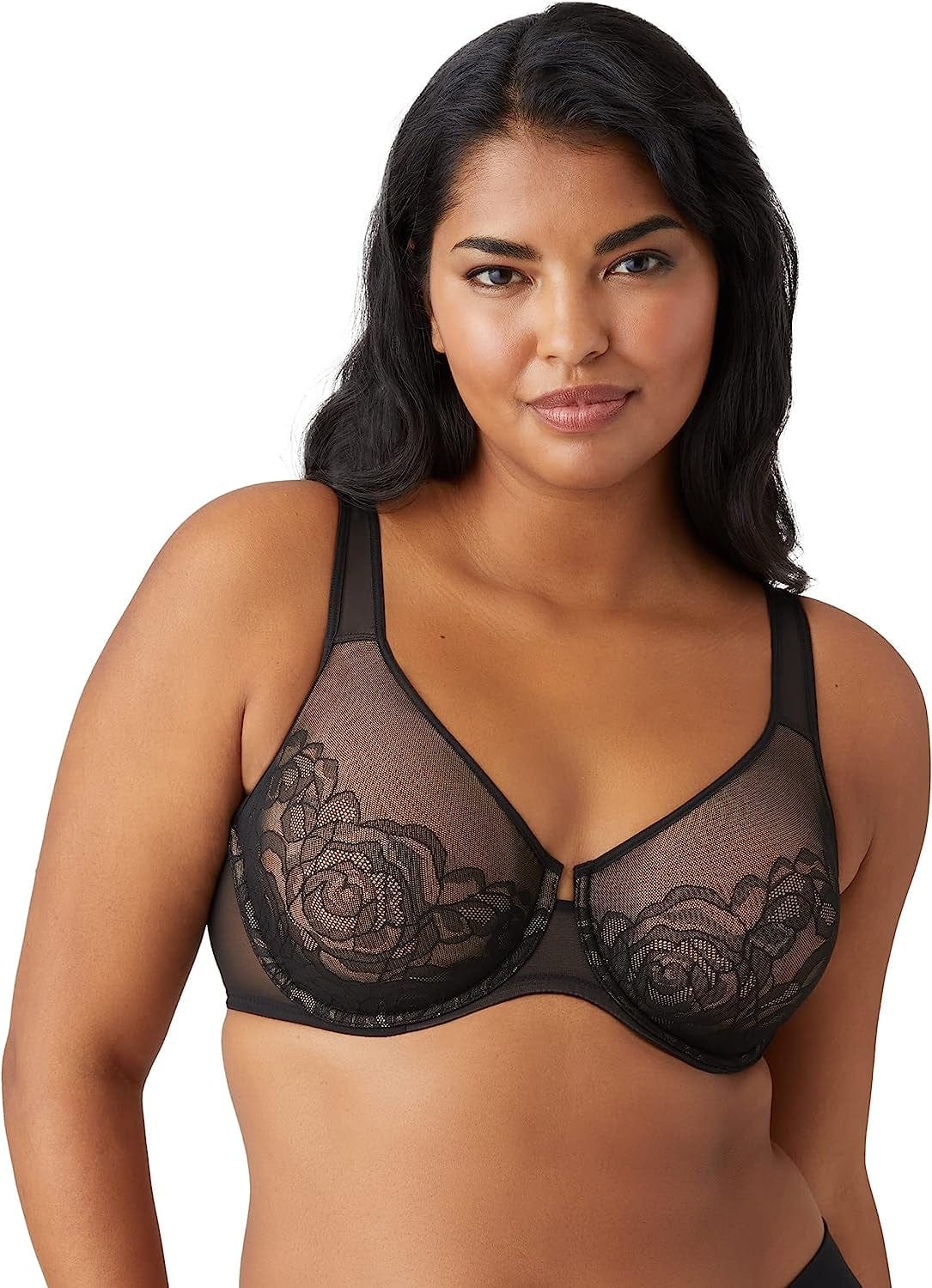Wacoal Women'S plus Size Stark Beauty Underwire Bra Black / 40H