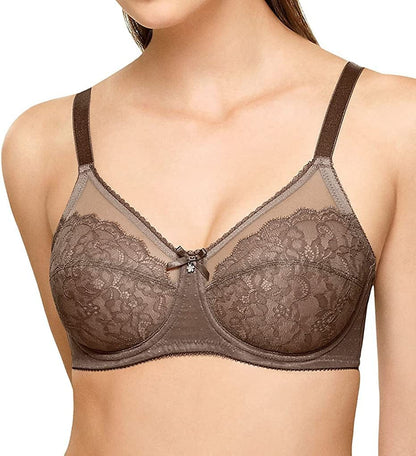 Wacoal Women'S Retro Chic Full Figure Underwire Bra Brown / (44) 44DD