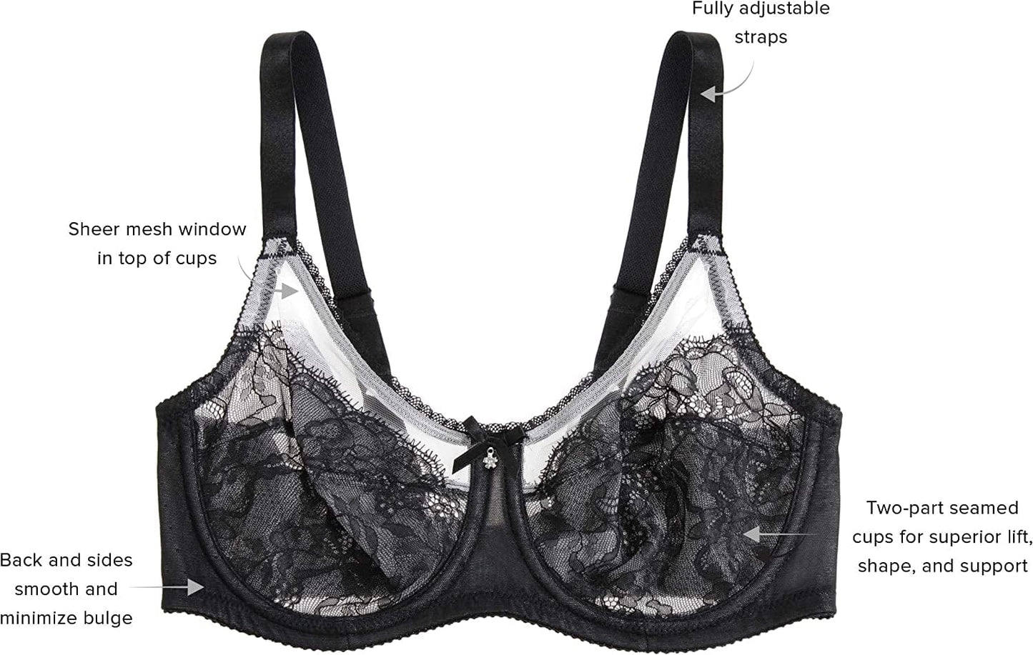Wacoal Women'S Retro Chic Full Figure Underwire Bra