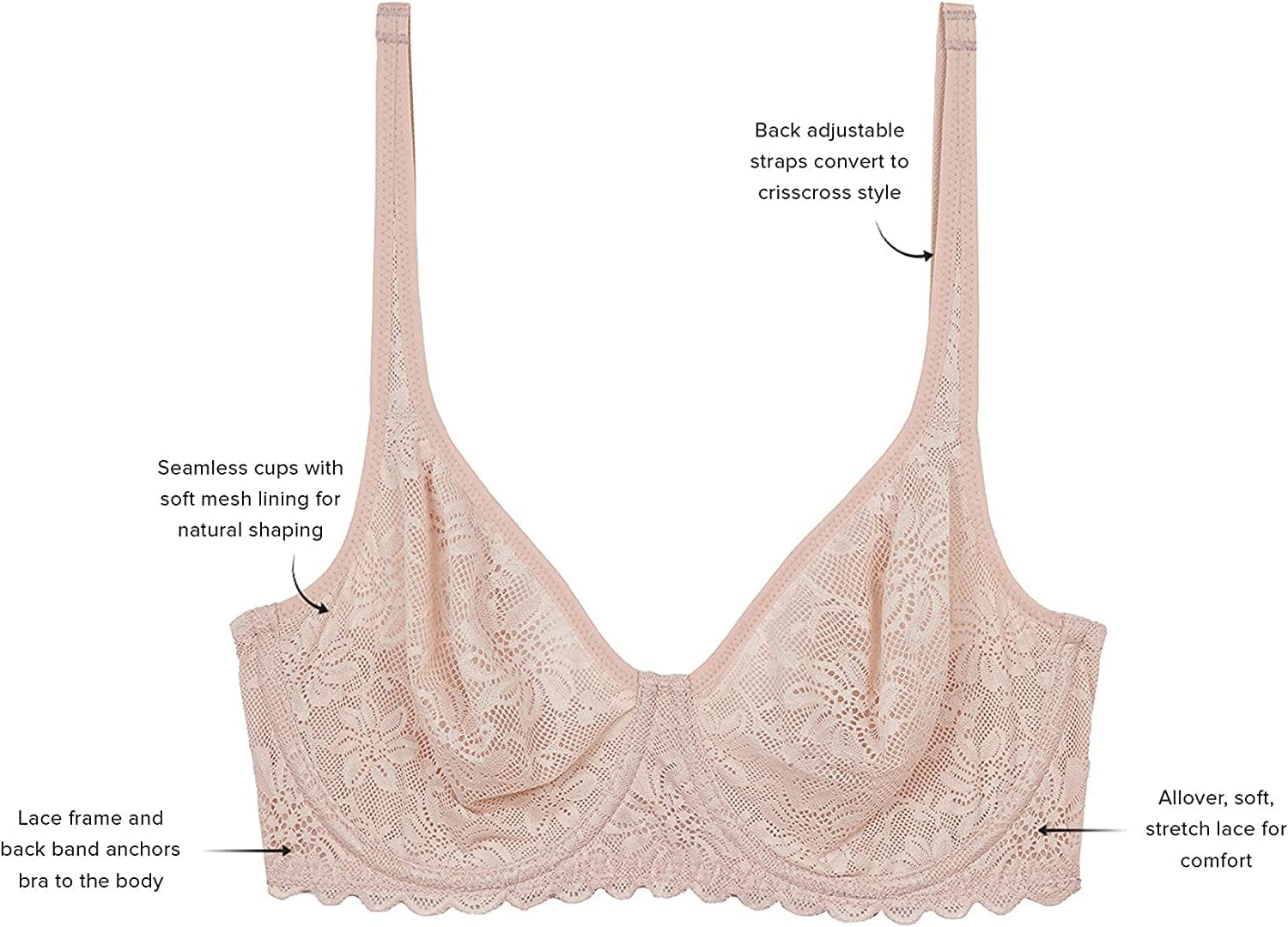 Wacoal Women'S Soft Sense Lace Underwire Bra