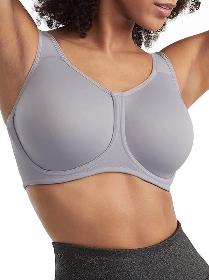 Wacoal Women'S Underwire Sport Bra Lilace Gray With Zephyr / 32H