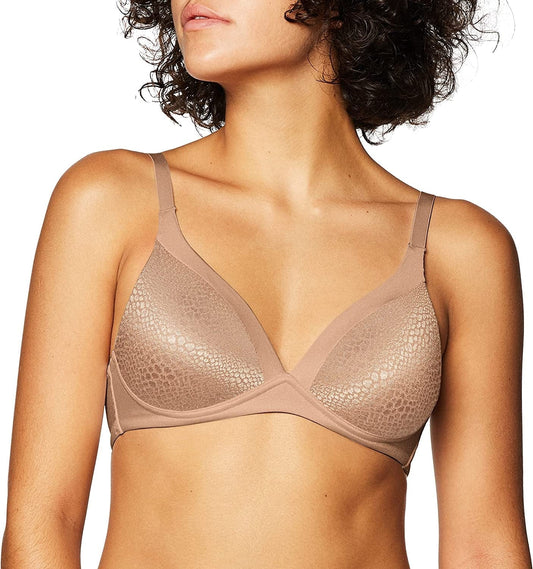 Warner'S Women'S Blissful Benefits Back-Smoothing Comfort Wireless Lift T-Shirt Bra W4013 Toasted Almond / 40C