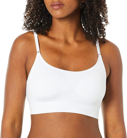 Warner'S Women'S Blissful Benefits Dig-Free Band with Seamless Stretch Wireless Lightly Lined Comfort Bra Rm0911W White / XX-Large