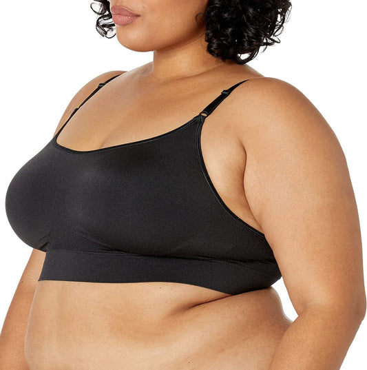 Warner'S Women'S Blissful Benefits Dig-Free Band with Seamless Stretch Wireless Lightly Lined Comfort Bra Rm0911W Black / XX-Large
