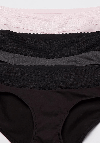 Warner'S Women'S Blissful Benefits No Muffin Top 3 Pack Hipster Panties Apparel & Accessories > Clothing > Underwear & Socks > Underwear Warner's   