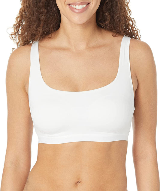 Warner'S Women'S Blissful Benefits Super Soft Straps Wireless Lightly Lined Comfort Bra Rm8141W White / X-Large