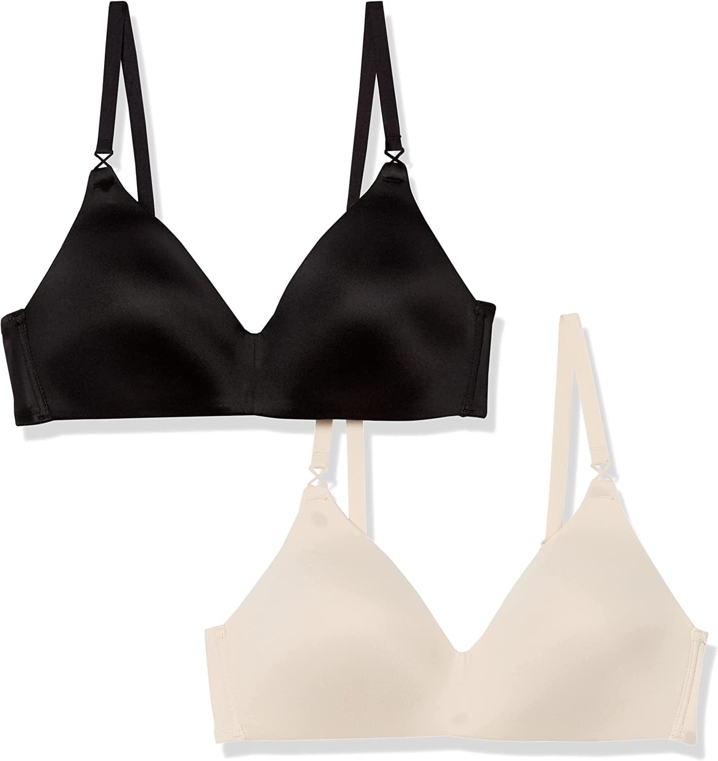 Warner'S Women'S Blissful Benefits Wireless Lift T-Shirt Bra 2-Pack Rn1102W White/ Mink / 34B