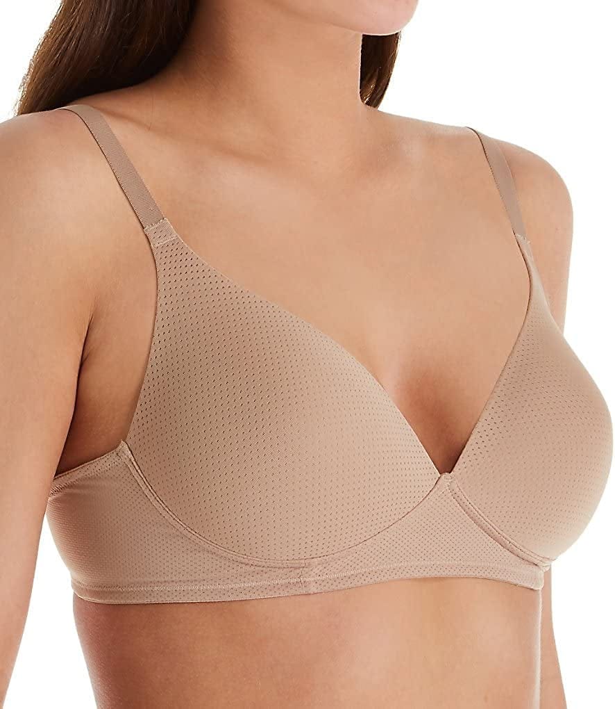 Warner'S Women'S Breathe Freely Wireless Lightly Lined Lift T-Shirt Bra Rm5941A Toasted Almond / 38D