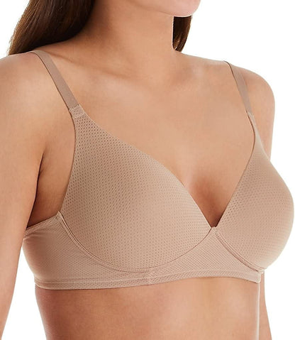 Warner'S Women'S Breathe Freely Wireless Lightly Lined Lift T-Shirt Bra Rm5941A Toasted Almond / 38D