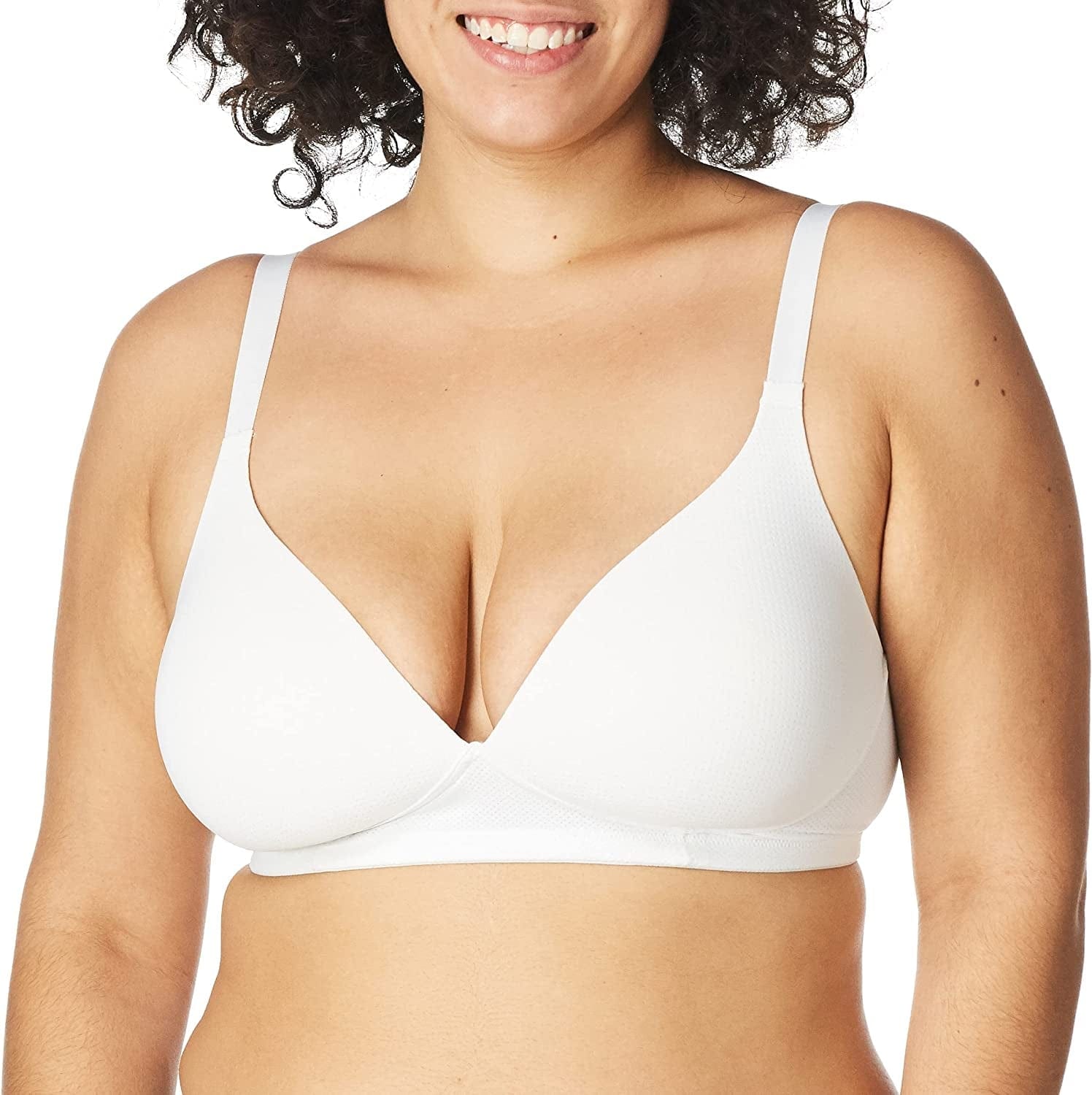 Warner'S Women'S Breathe Freely Wireless Lightly Lined Lift T-Shirt Bra Rm5941A White / 34B
