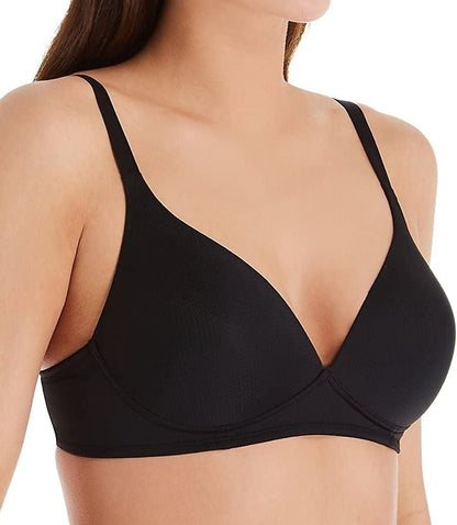 Warner'S Women'S Breathe Freely Wireless Lightly Lined Lift T-Shirt Bra Rm5941A Rich Black / 38C