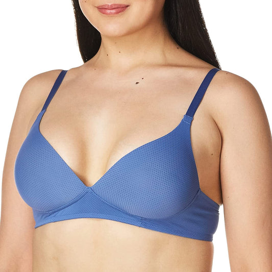 Warner'S Women'S Breathe Freely Wireless Lightly Lined Lift T-Shirt Bra Rm5941A Coastal Fjord / 34C