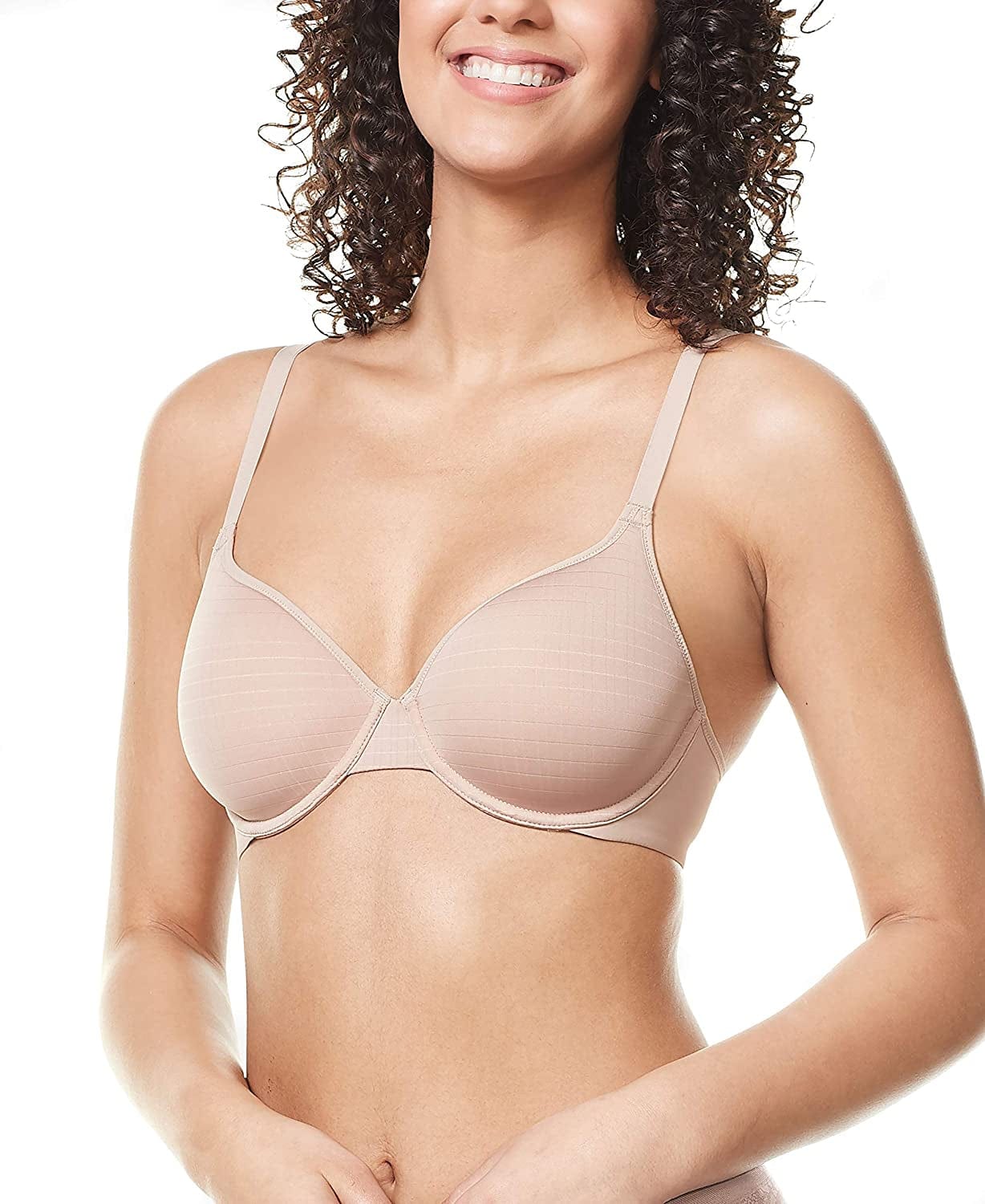 Warner'S Women'S Cloud 9 Super Soft, Naturally Shapes and Lifts Underwire Lightly Lined Convertible T-Shirt Bra Ra4781A Toasted Almond / 40C