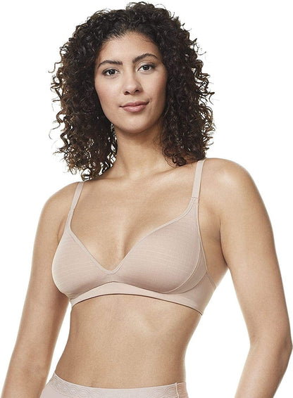 Warner'S Women'S Cloud 9 Super Soft, Naturally Shapes and Lifts Wireless Lightly Lined Convertible Comfort Bra Rm4781A Toasted Almond / 36B