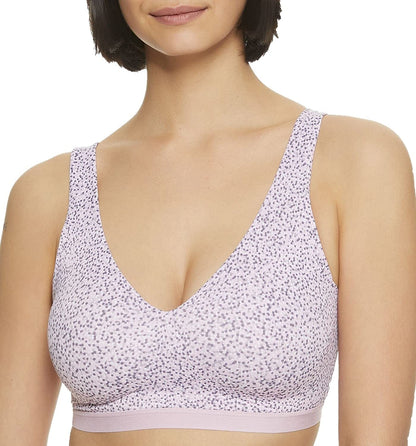 Warner'S Women'S Cloud 9 Super Soft, Smooth Invisible Look Wireless Lightly Lined Comfort Bra Rm1041A Lilac Speckles / Medium