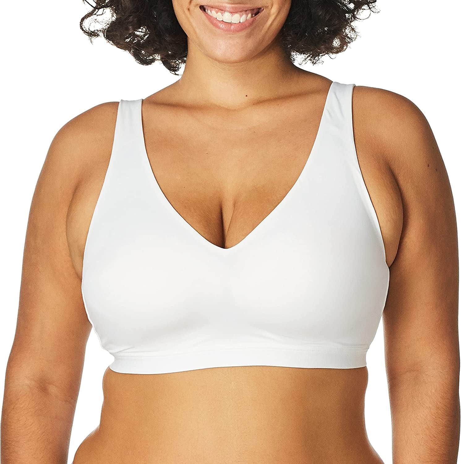 Warner'S Women'S Cloud 9 Super Soft, Smooth Invisible Look Wireless Lightly Lined Comfort Bra Rm1041A White / XX-Large