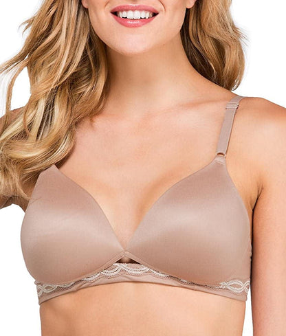 Warner'S Women'S Cloud 9 Super Soft Wireless Lift Comfort Bra 1869 Toasted Almond/Vanilla / 36C